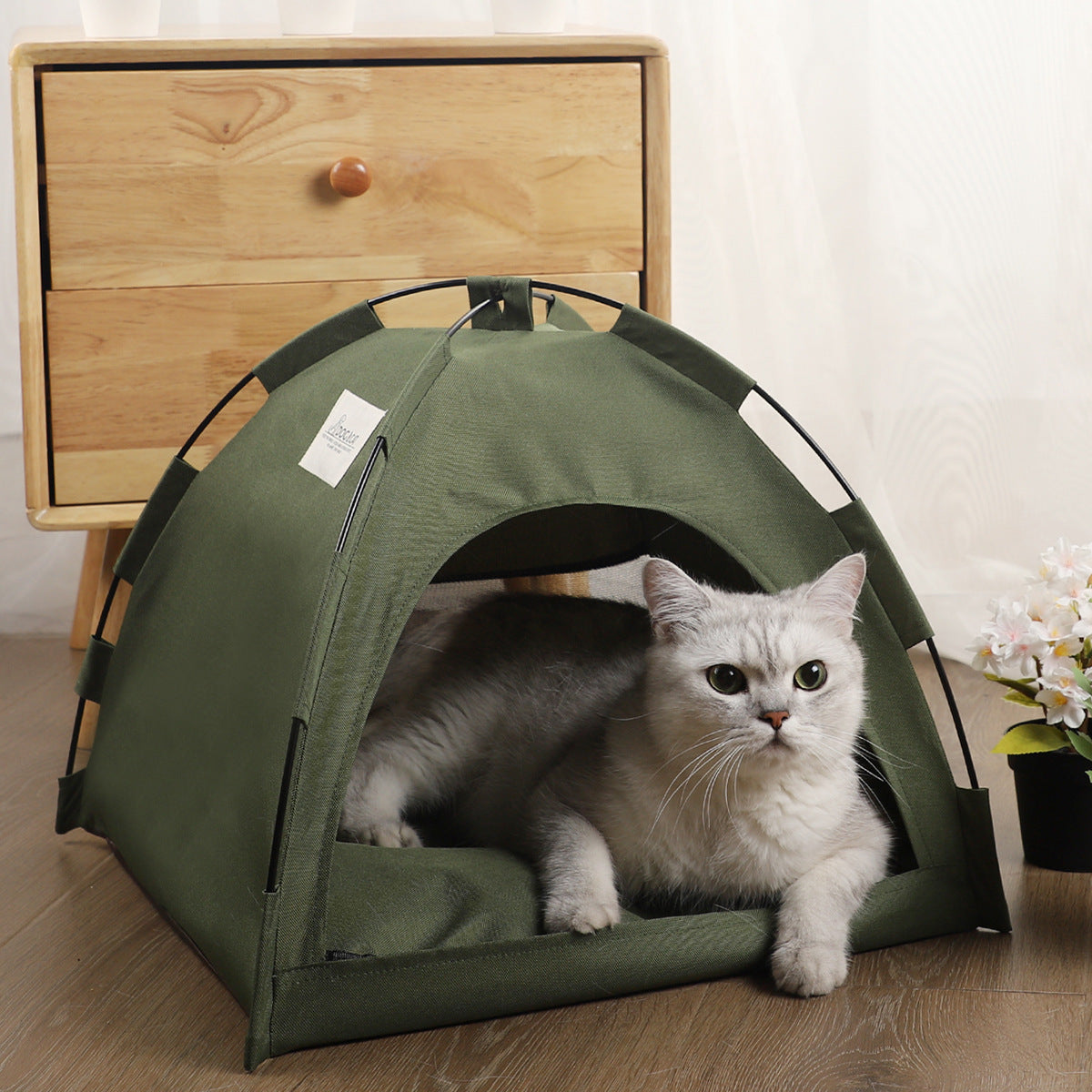 winter cat tent