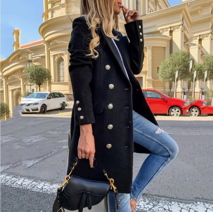 woolen lapel jacket