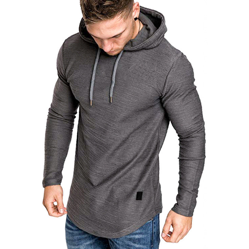 men's casual long sleeve hoodie