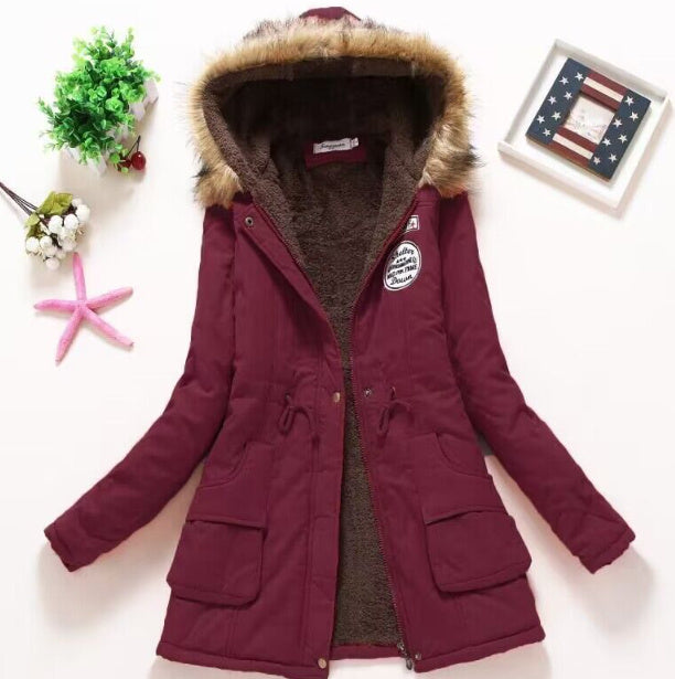 hooded winter jacket
