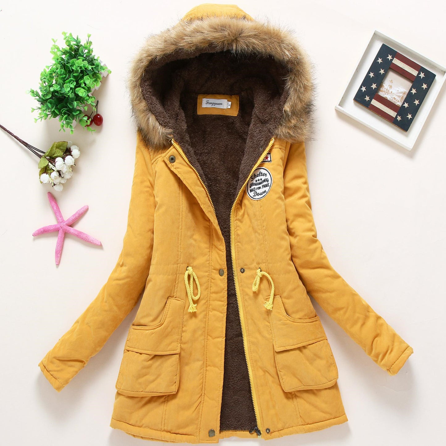 hooded winter jacket