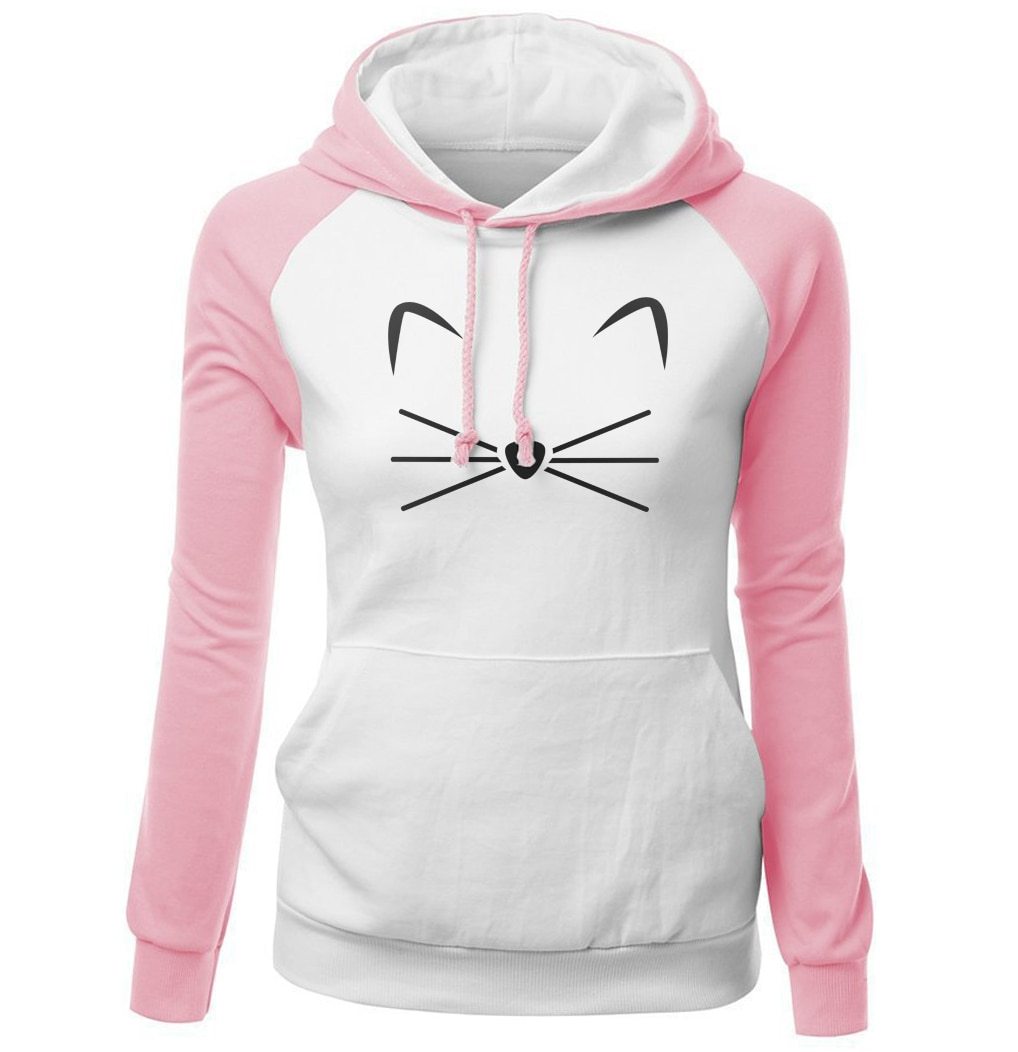 cute cat women's hoodies