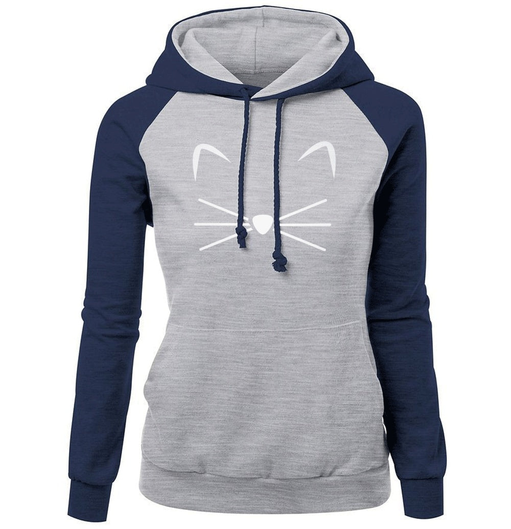 cute cat women's hoodies