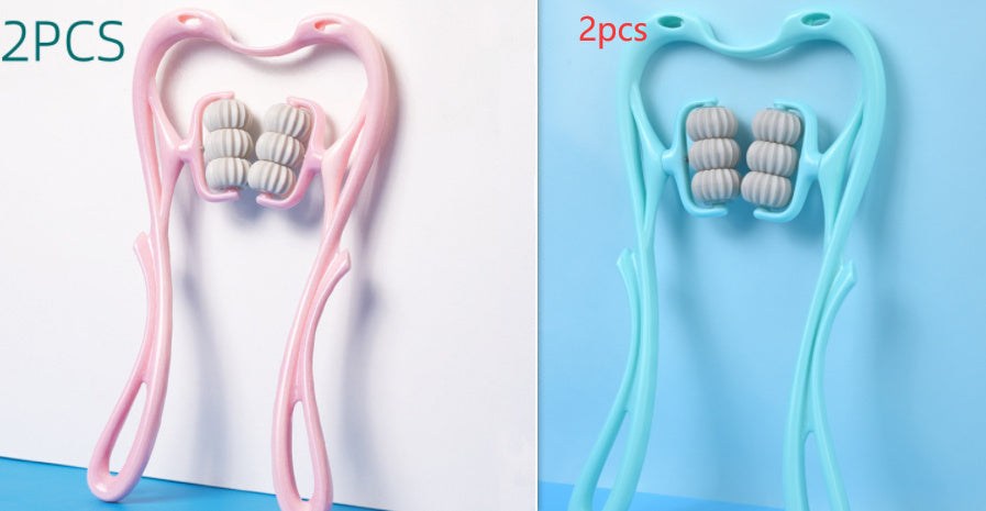 manual six-wheel neck massager