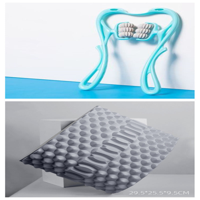 manual six-wheel neck massager