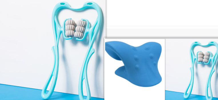 manual six-wheel neck massager