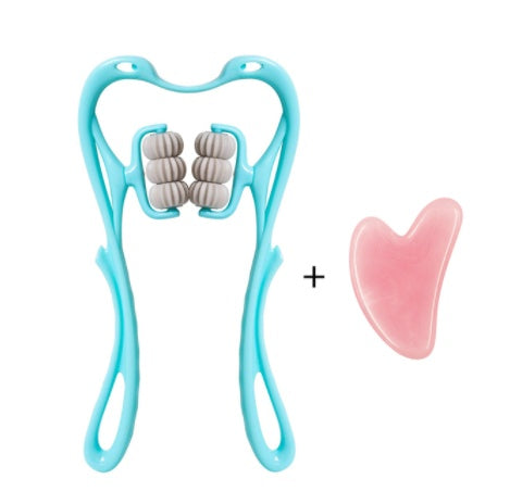 manual six-wheel neck massager