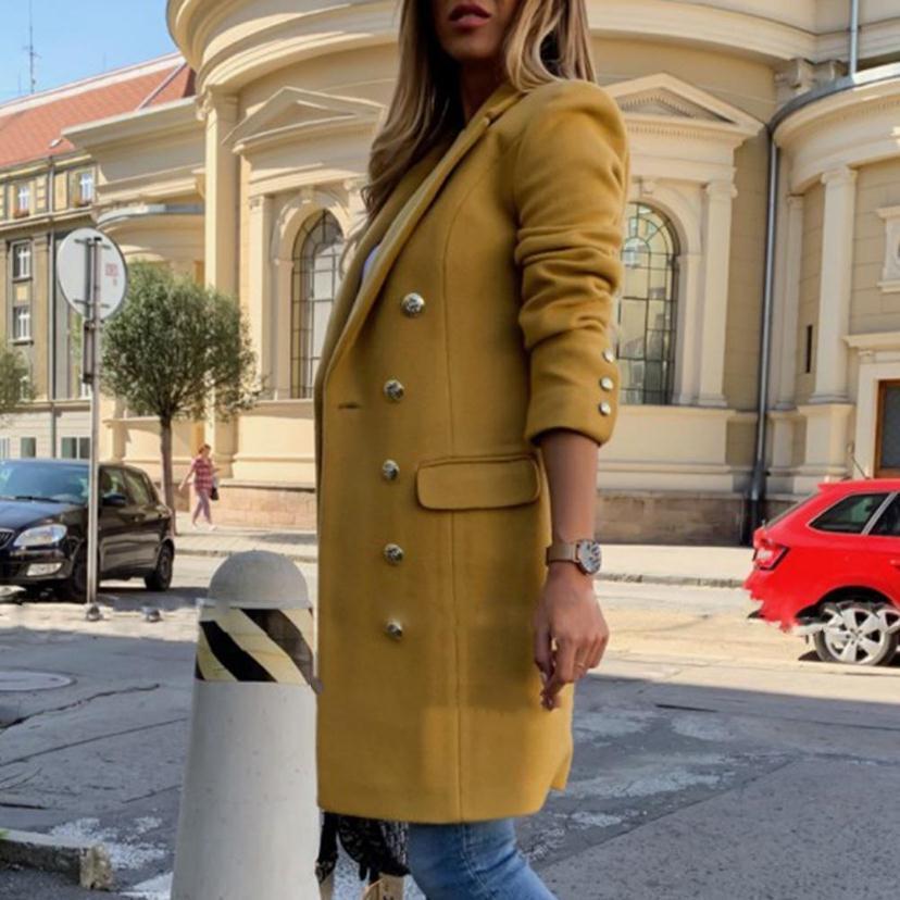 woolen lapel jacket