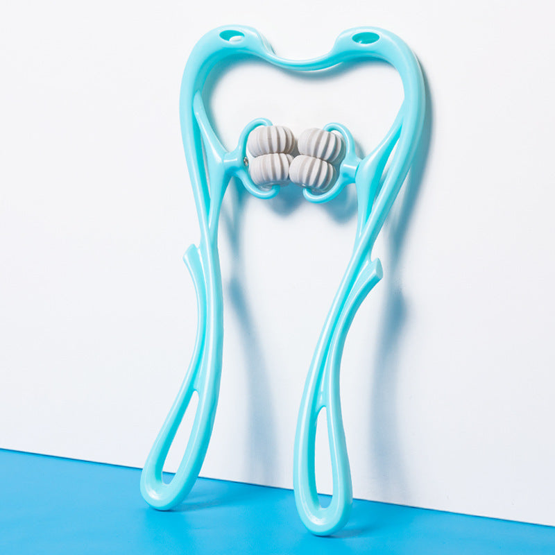 manual six-wheel neck massager