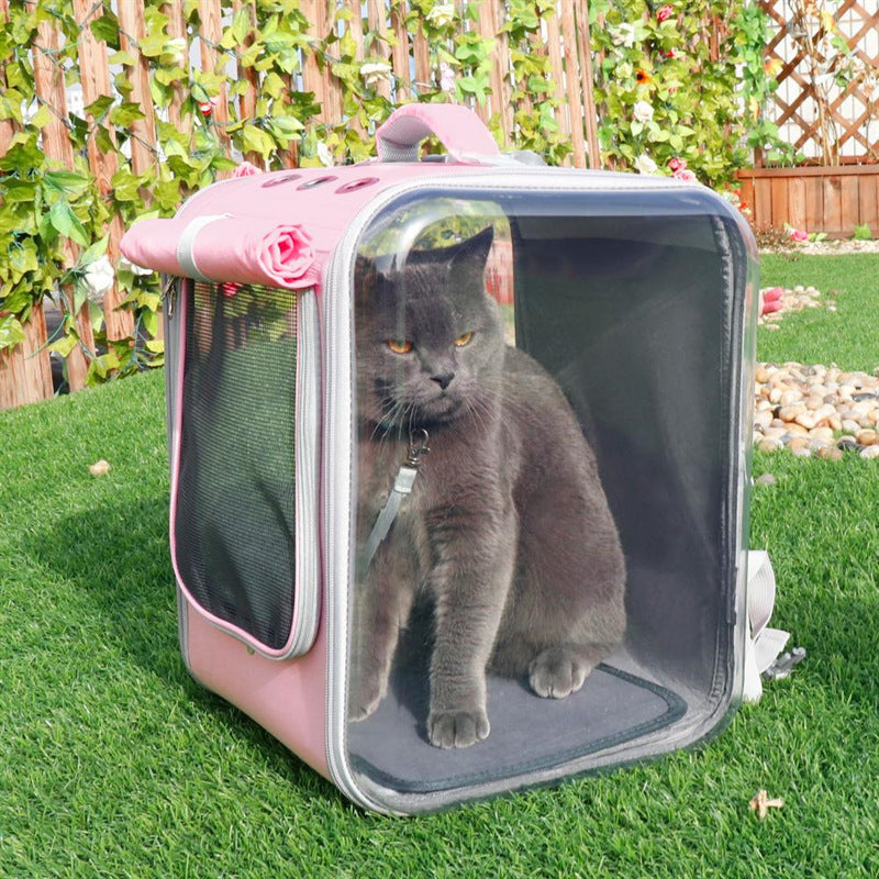 breathable pet cat carrier