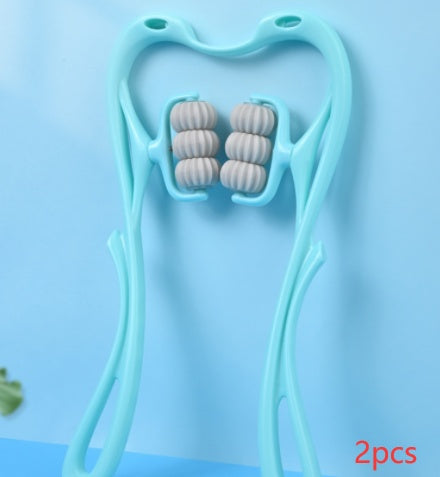 manual six-wheel neck massager